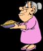 Old Woman With Pie Image